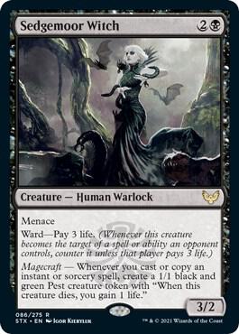 Sedgemoor Witch #86 Magic Strixhaven School of Mages image 0