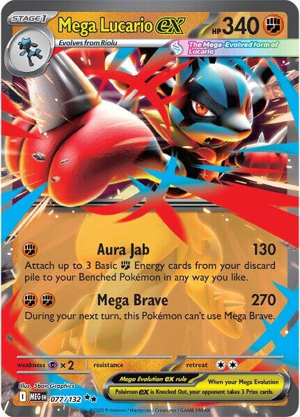 Mega Lucario ex #77 Pokemon Mega Evolution image 0