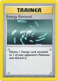 Energy Removal [Shadowless] #92 Pokemon Base Set (HP) image 0