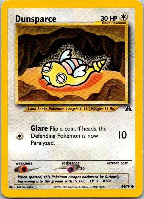 Dunsparce #54 Pokemon Neo Discovery (LP) image 0
