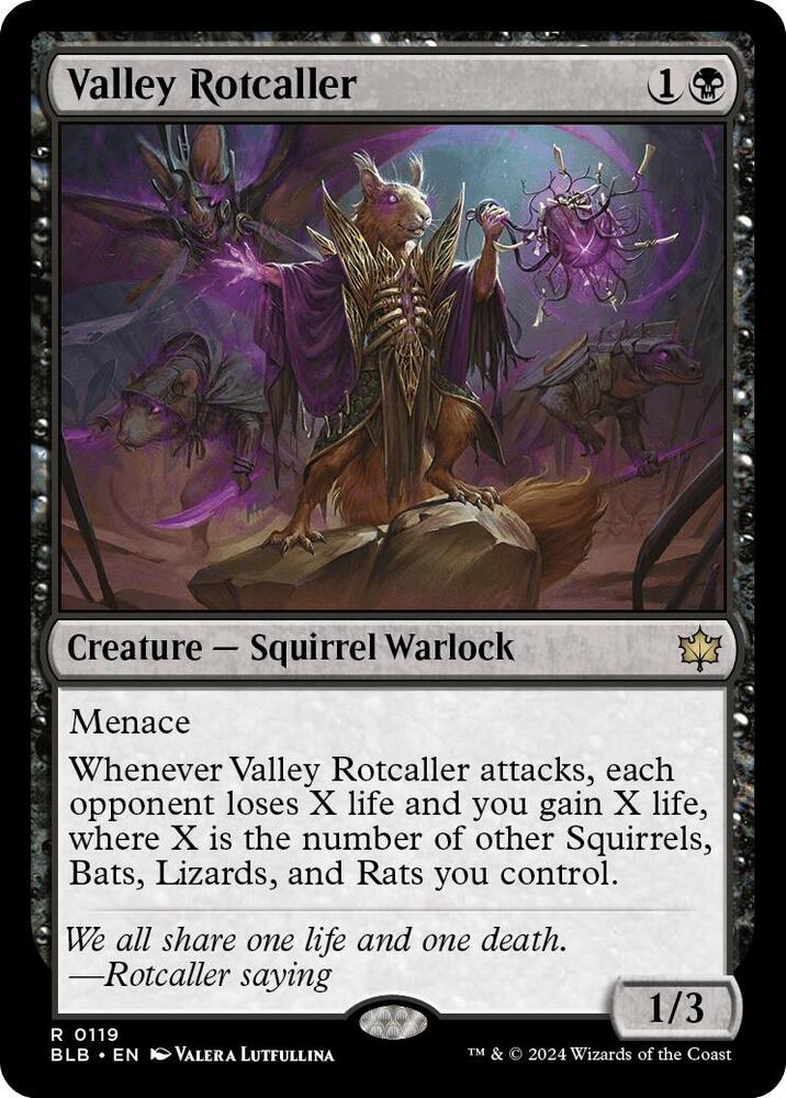 Valley Rotcaller #119 Magic Bloomburrow image 0