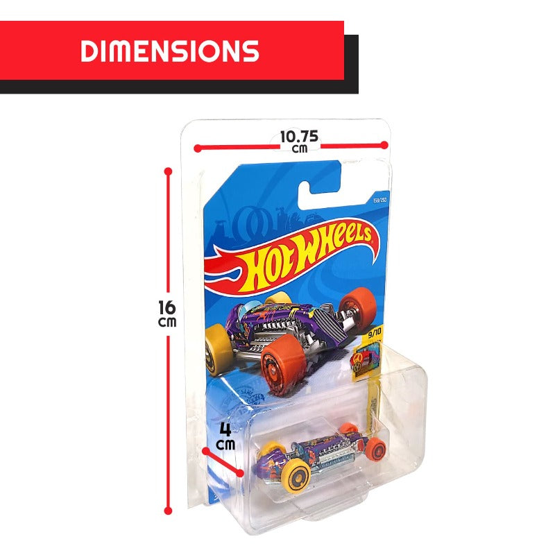 Hot Wheels Blisters EVORETRO Protective Case for Mainline and Matchbox