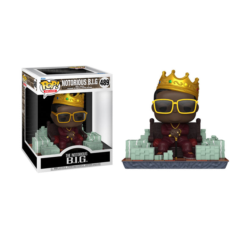 Music Funko POP! Deluxe Notorious B.I.G w/Crown & Throne #489