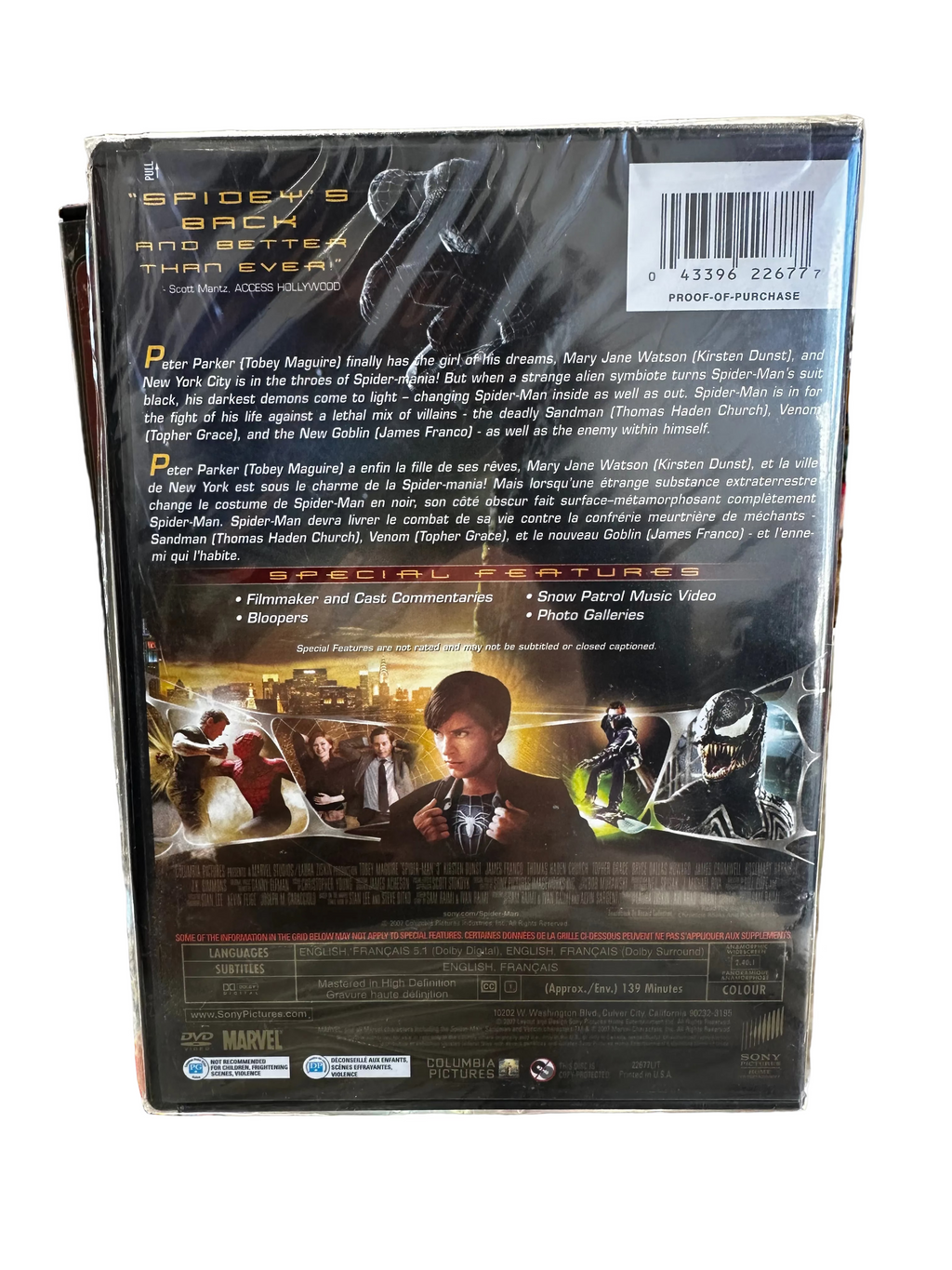 Spider-Man 3 [Sealed] DVD