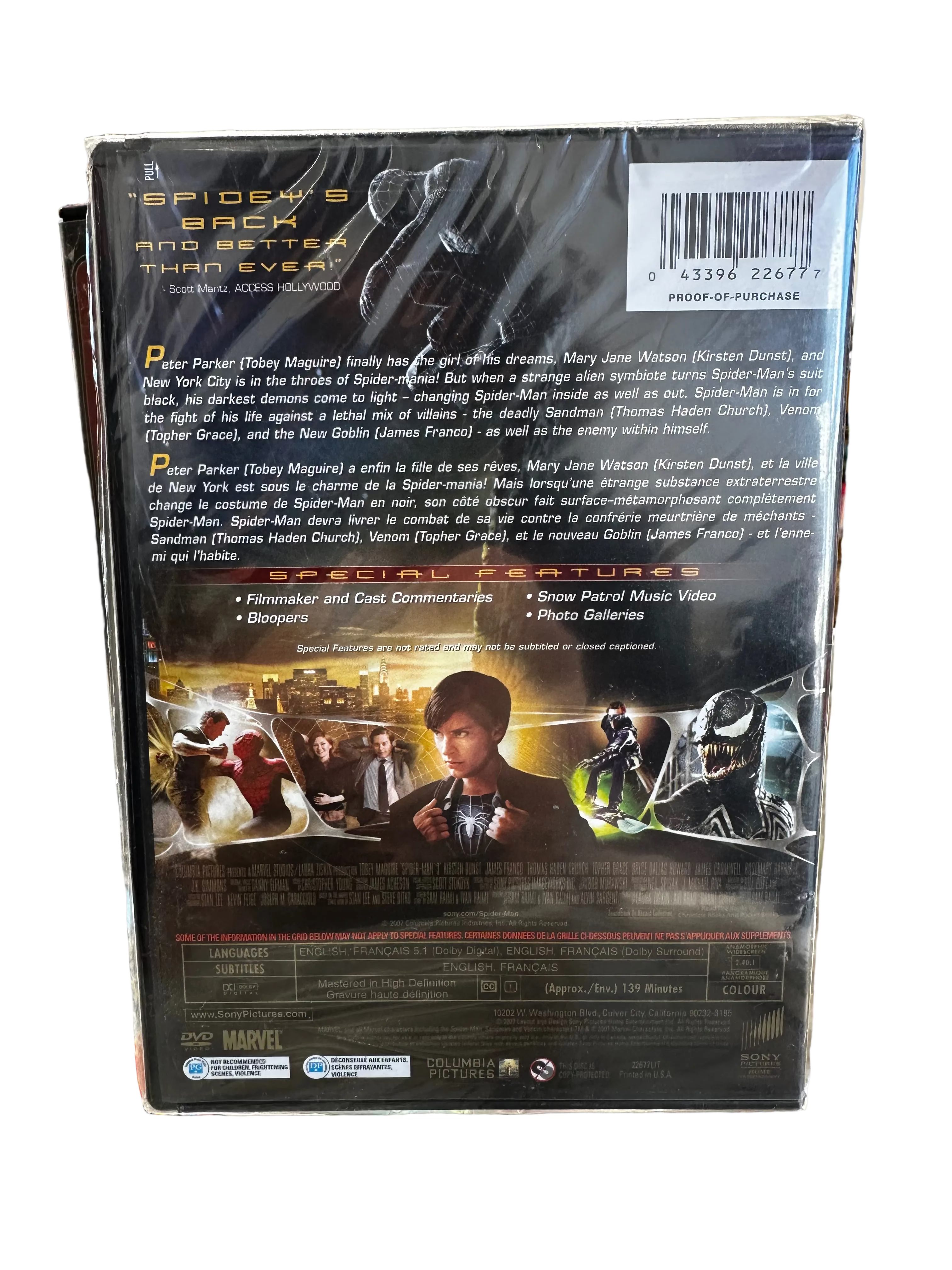 Spider-Man 3 [Sealed] DVD