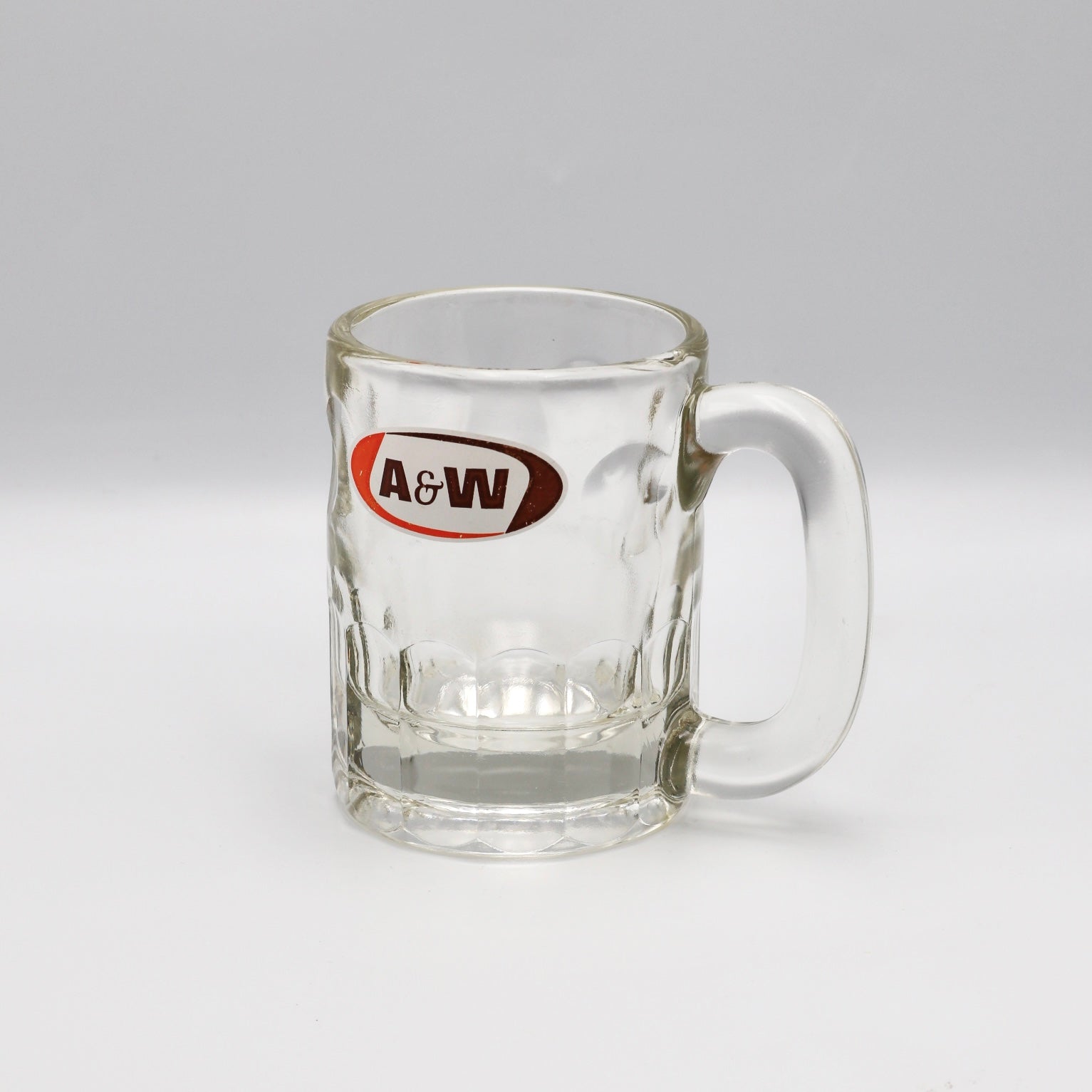 Vintage A&W Dimpled Glass Mug 4.5"