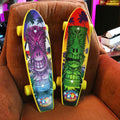 World Industries Plastic Cruiser Skateboard Wet Willy & Flame Boy Tiki 21”
