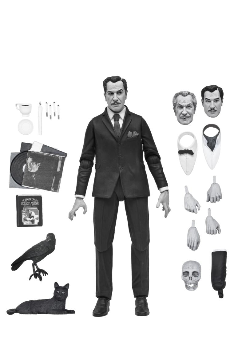 NECA Ultimate Vincent Price 7" Figure [Black & White]