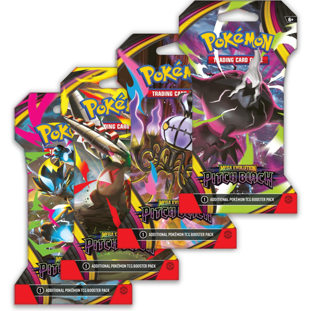 Pokemon Pitch Black Sleeved Booster Pack
