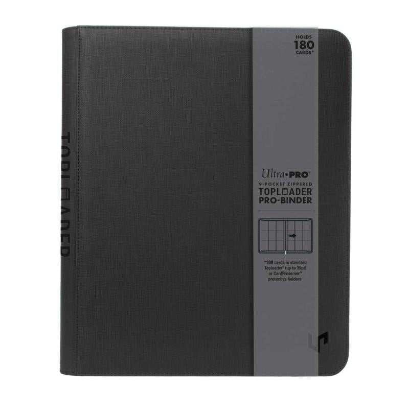9 Pocket Zippered Premium Toploader Pro Binder