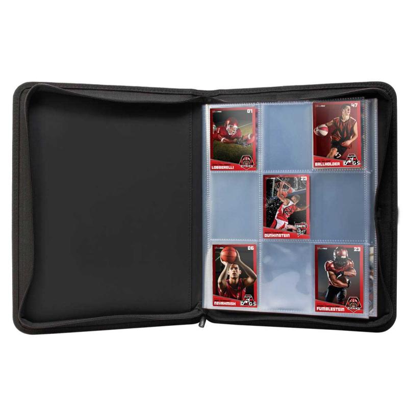9 Pocket Zippered Premium Padded Pro Binder