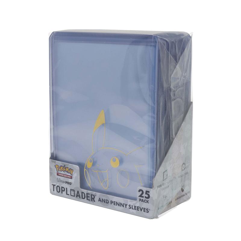 Upper Deck Pokemon Pikachu Toploaders w/ Sleeves 3x4