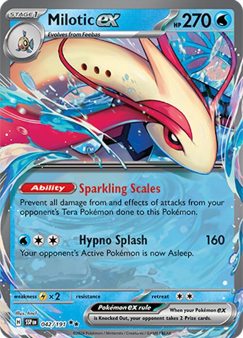Milotic ex #42 Pokemon Surging Sparks image 0