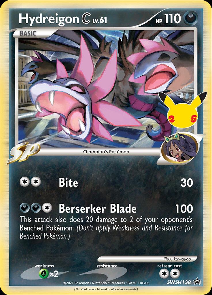 Hydreigon C #SWSH138 Pokemon Celebrations image 0