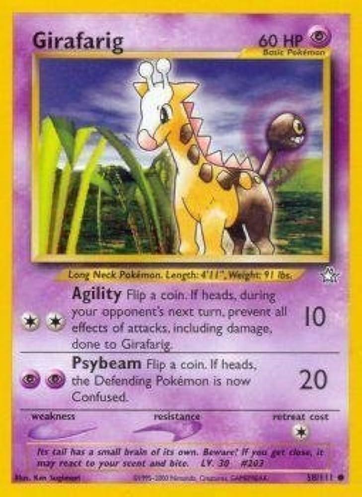 Girafarig #58 Pokemon Neo Genesis (LP) image 0