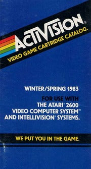 Activision Video Game Cartride Catalog (1983) image 0