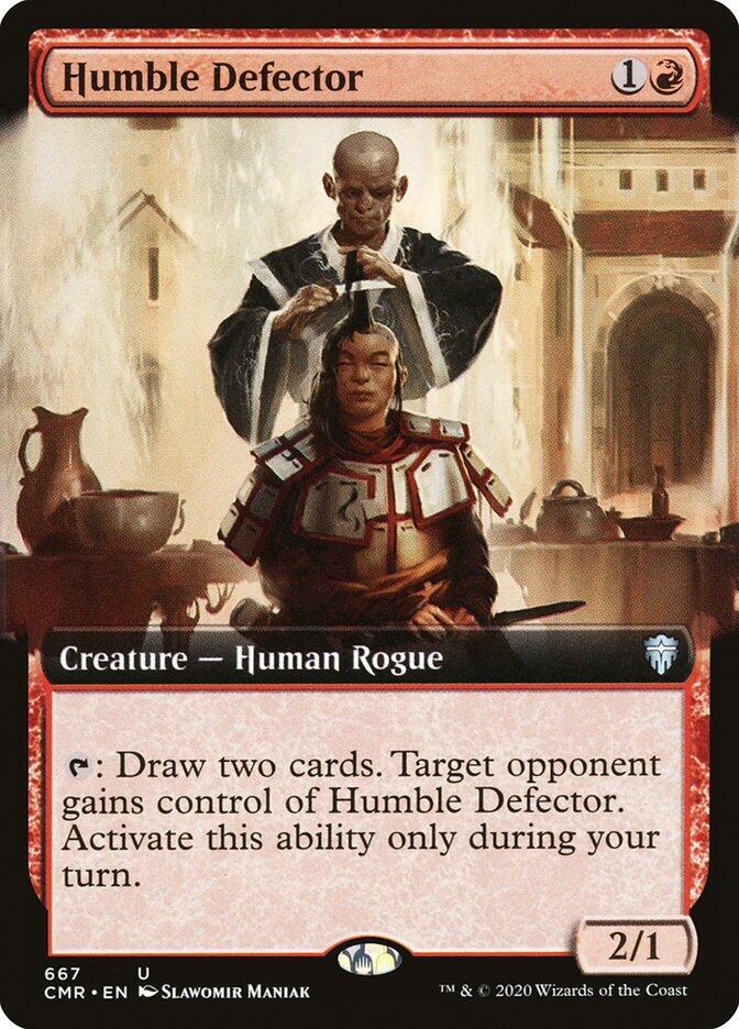 Humble Defector [Extended Art Foil] Magic Commander Legends image 0