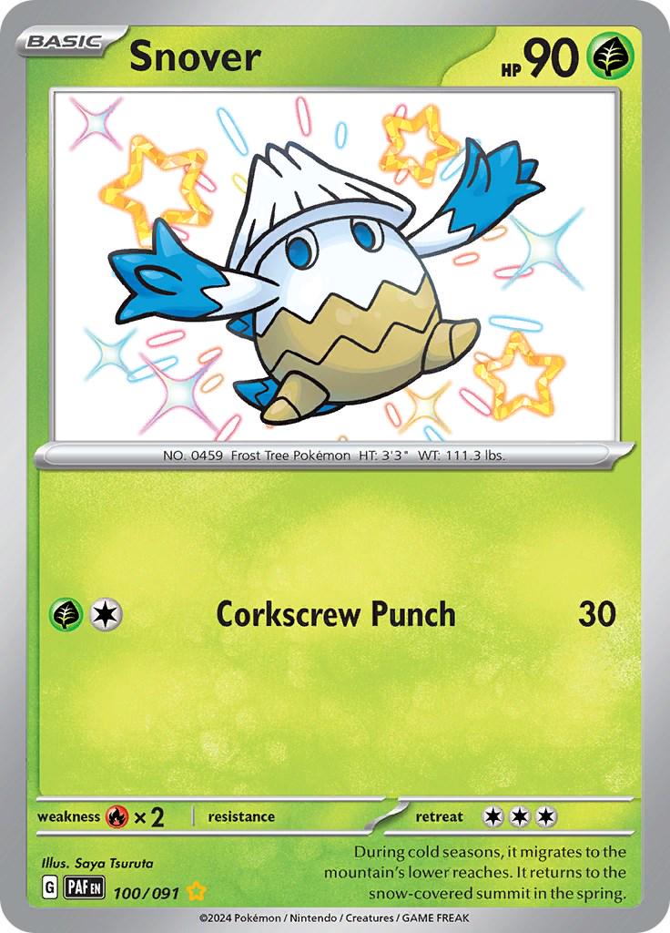 Snover #100 Pokemon Paldean Fates image 0