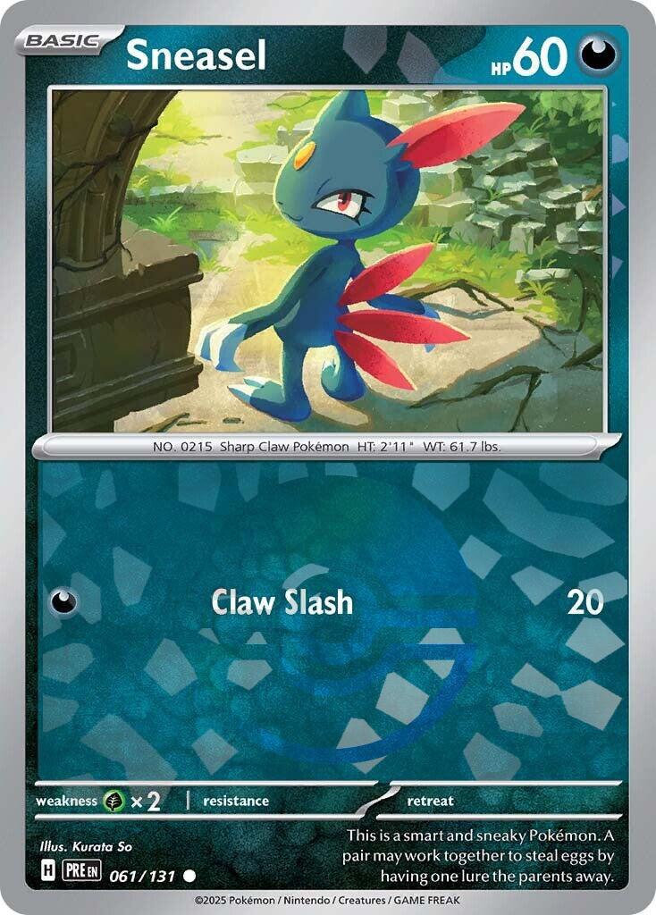 Sneasel [Poke Ball] #61 Pokemon Prismatic Evolutions image 0