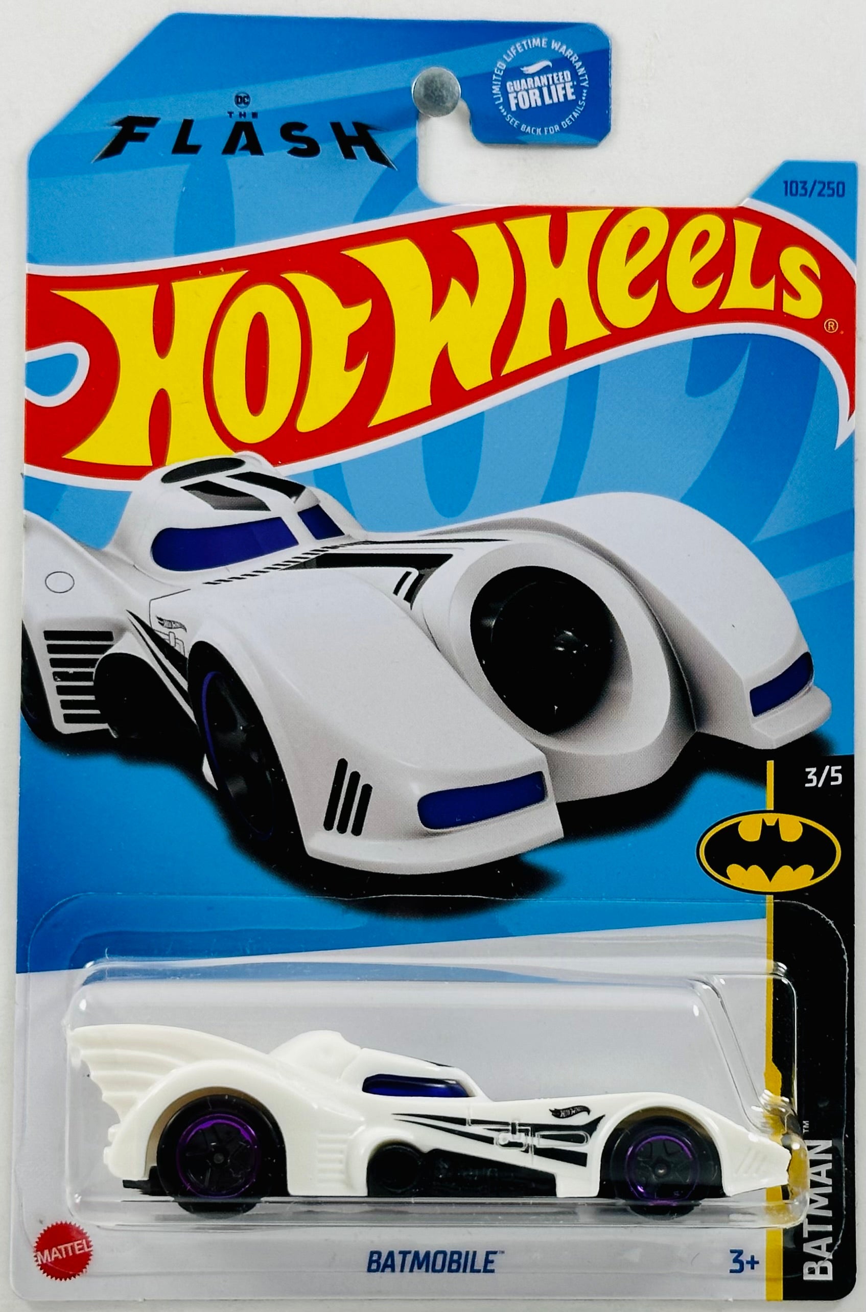 Hot Wheels Batman - Batmobile DC The Flash (White) image 0