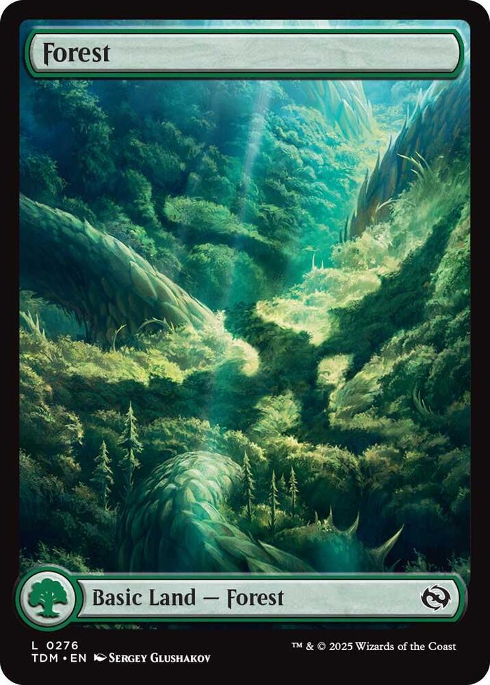 Forest #276 Magic Tarkir: Dragonstorm image 0