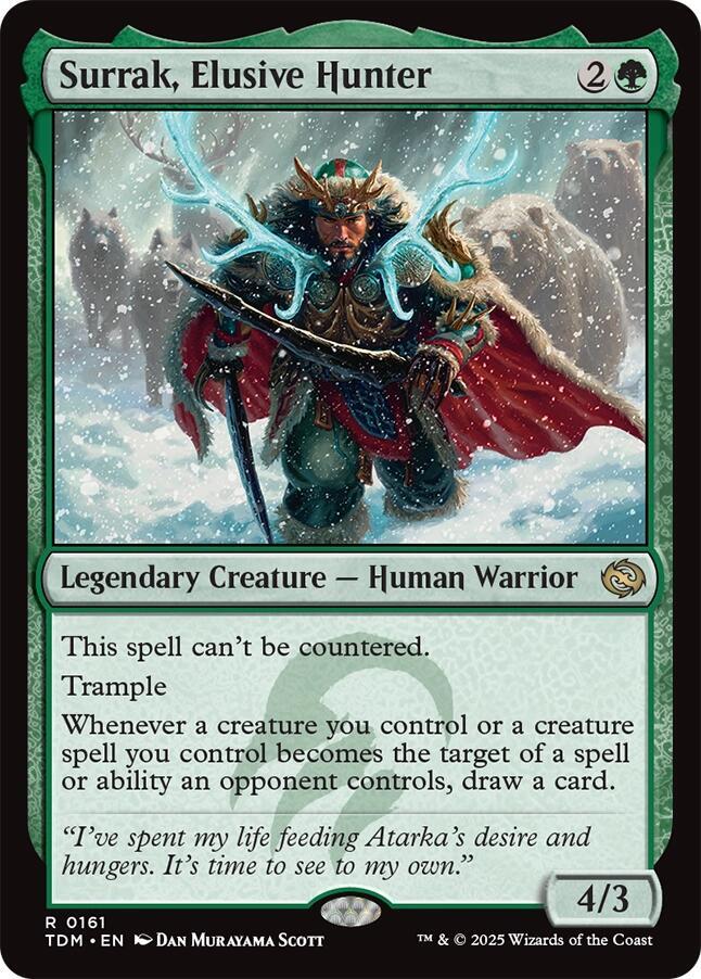 Surrak, Elusive Hunter [Foil] #161 Magic Tarkir: Dragonstorm image 0