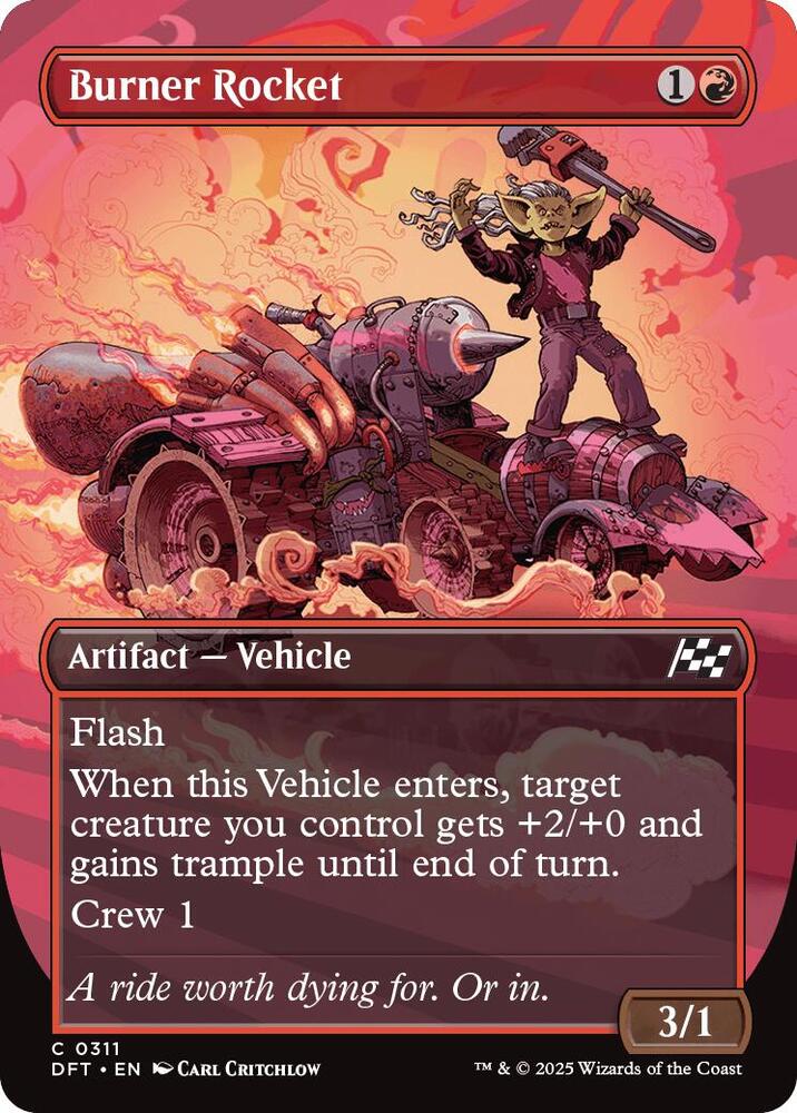 Burner Rocket [Borderless] #311 Magic Aetherdrift image 0