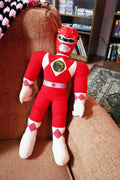 Power Rangers Action Pal Red Ranger 19" Plastic Head Plush (1993) image 0