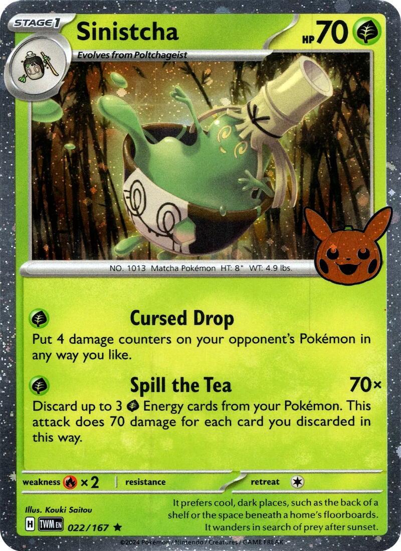 Sinistcha #22 Pokemon Trick or Trade 2024 image 0