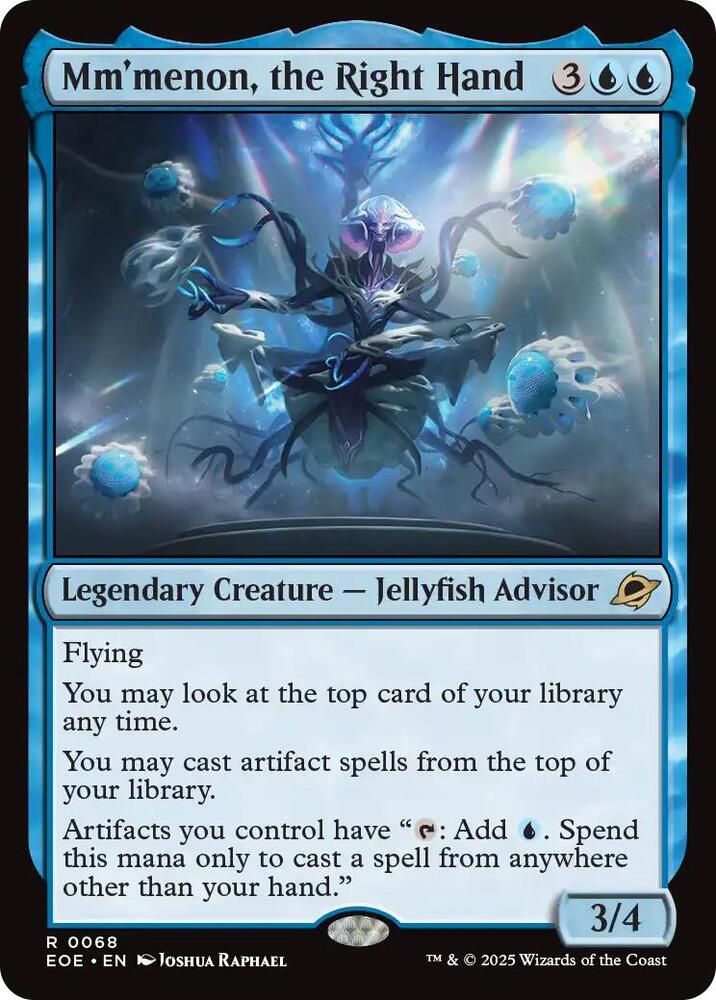 Mm'menon, the Right Hand #68 Magic Edge of Eternities image 0