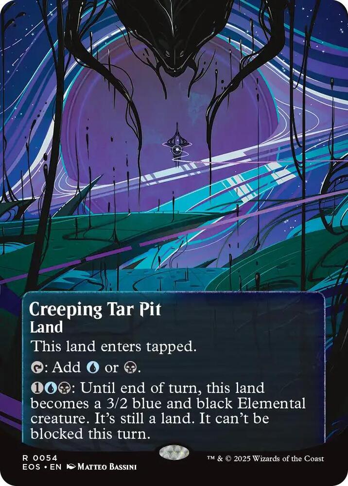 Creeping Tar Pit [Borderless] #54 Magic EOS image 0