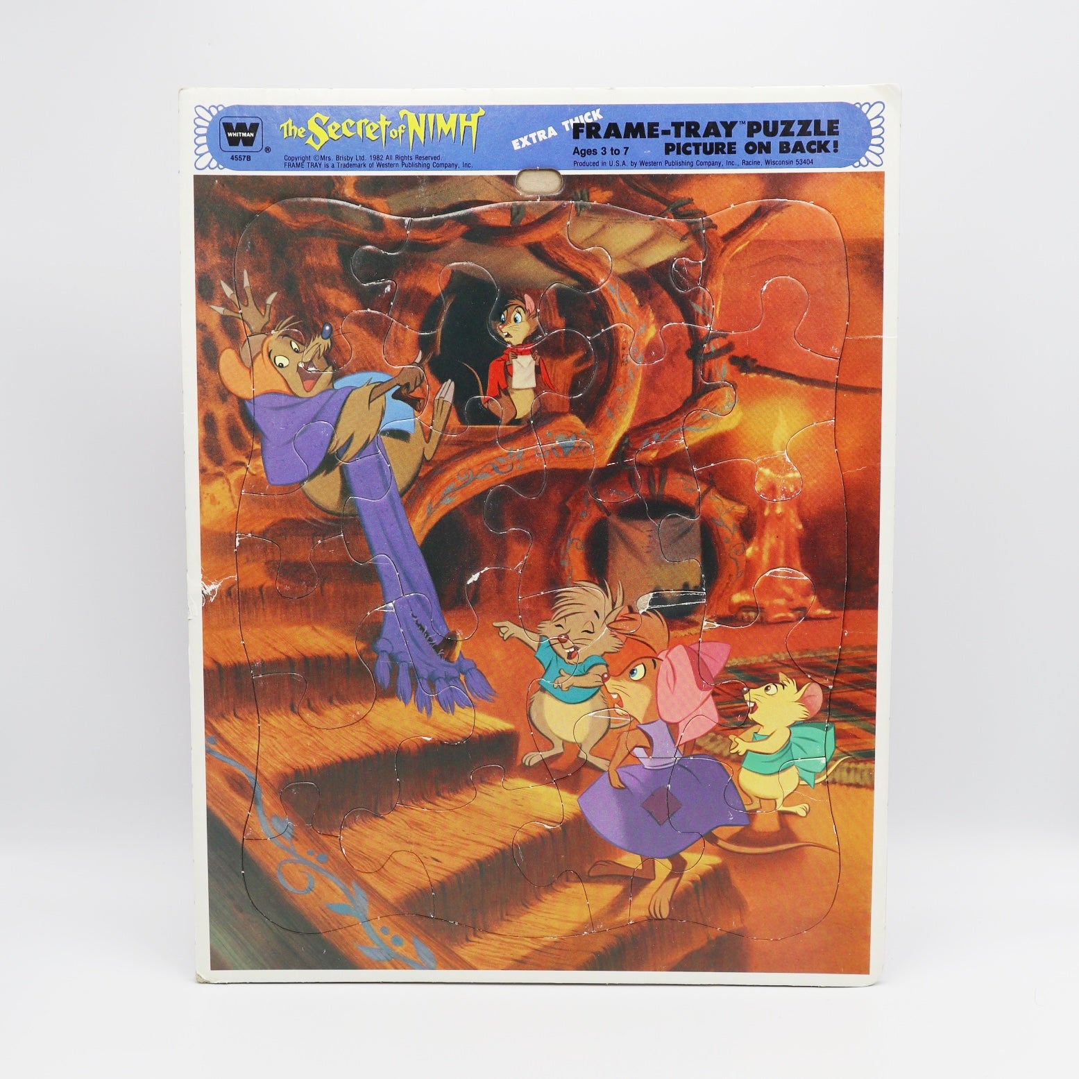The Secret Of Nimh Frame Tray Puzzle 1982 image 0