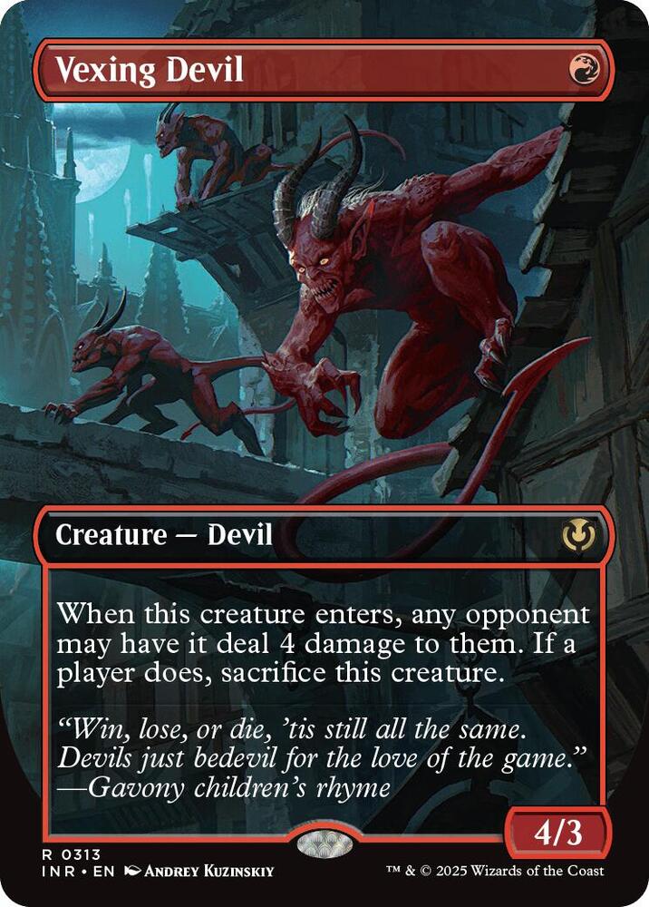 Vexing Devil [Borderless] #313 Magic Innistrad Remastered image 0