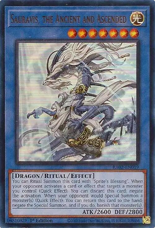 Sauravis, the Ancient and Ascended [Ultra Rare] RA02-EN019 image 0