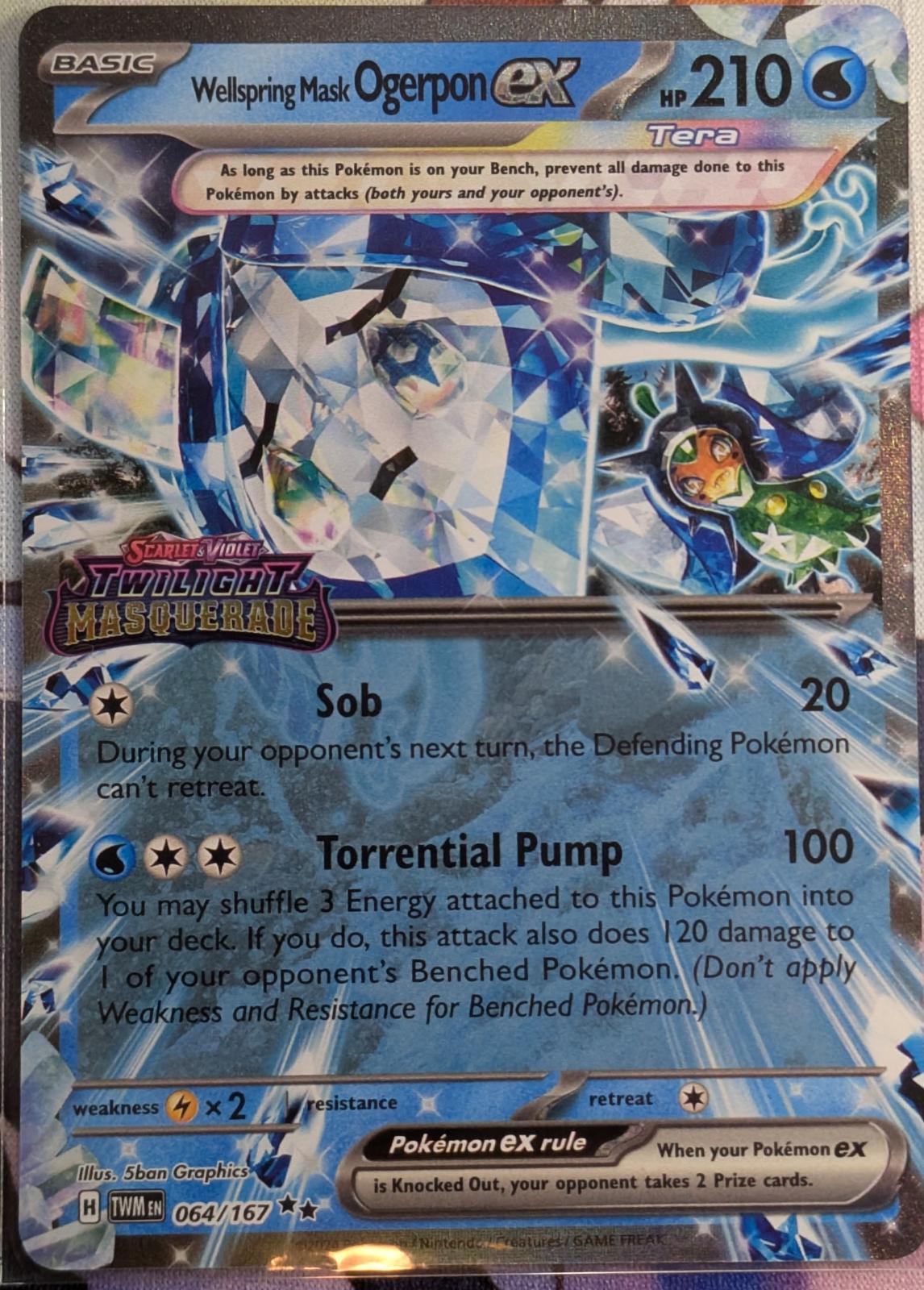 Wellspring Mask Ogerpon [Stamped] #64 Pokemon Twilight Masquerade image 0