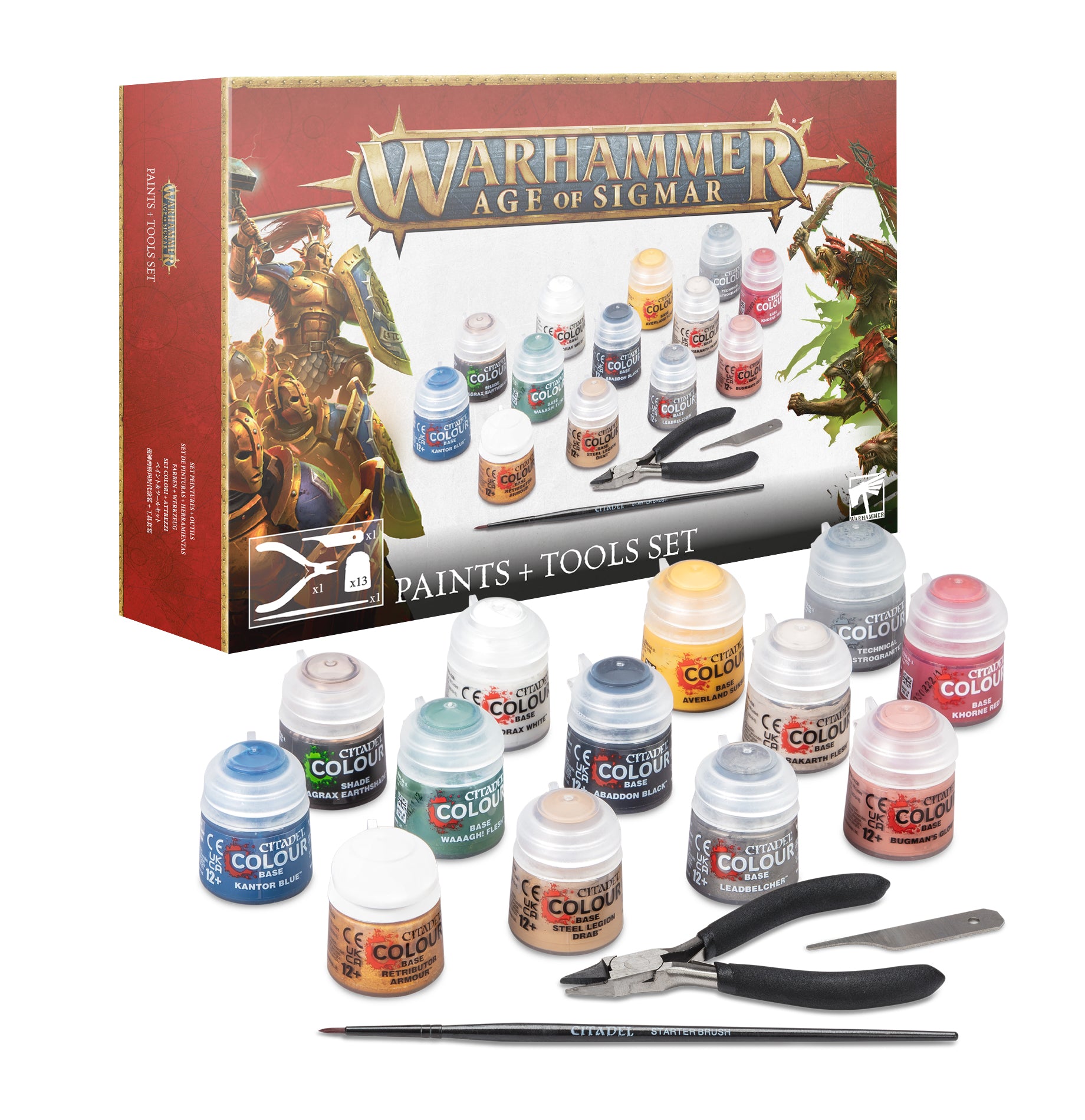 Warhammer AOS: Age of Sigmar: Paint + Tools Set image 0
