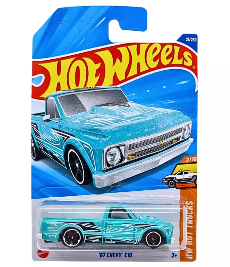 Hot Wheels '67 Chevy C10 HW Hot Trucks 21/250 [Teal] image 0