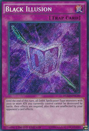 Black Illusion [Limited Edition] YGLD-ENC00 YuGiOh Yugi's Legendary Decks image 0