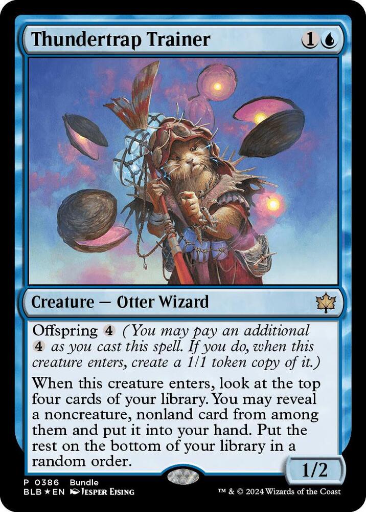 Thundertrap Trainer [Foil] #386 Magic Bloomburrow Bundle Promo image 0