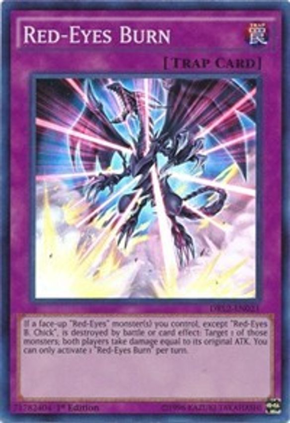 Red-Eyes Burn DRL2-EN021 YuGiOh Dragons Of Legend 2 image 0