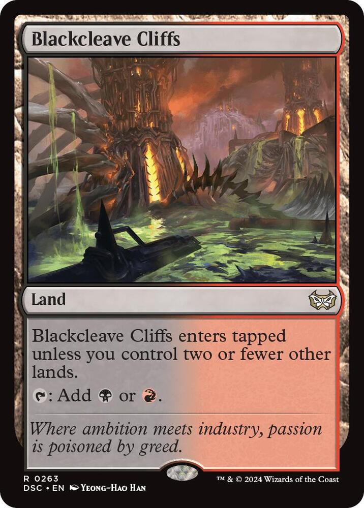 Blackcleave Cliffs #263 Magic Duskmourn: House of Horror Commander image 0