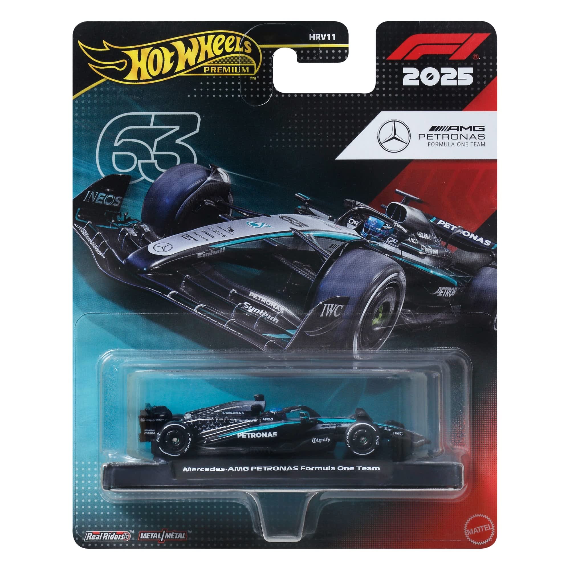 Hot Wheels Premium Formula 1 - Mercedes Team #63 [Diecast]