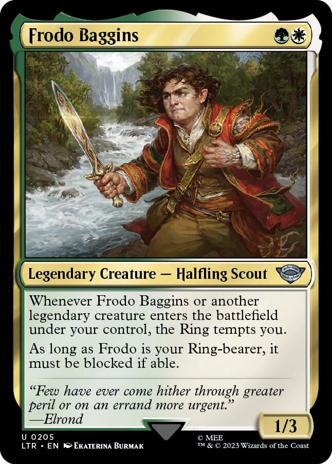 Frodo Baggins [Foil] #205 Magic Lord of the Rings image 0