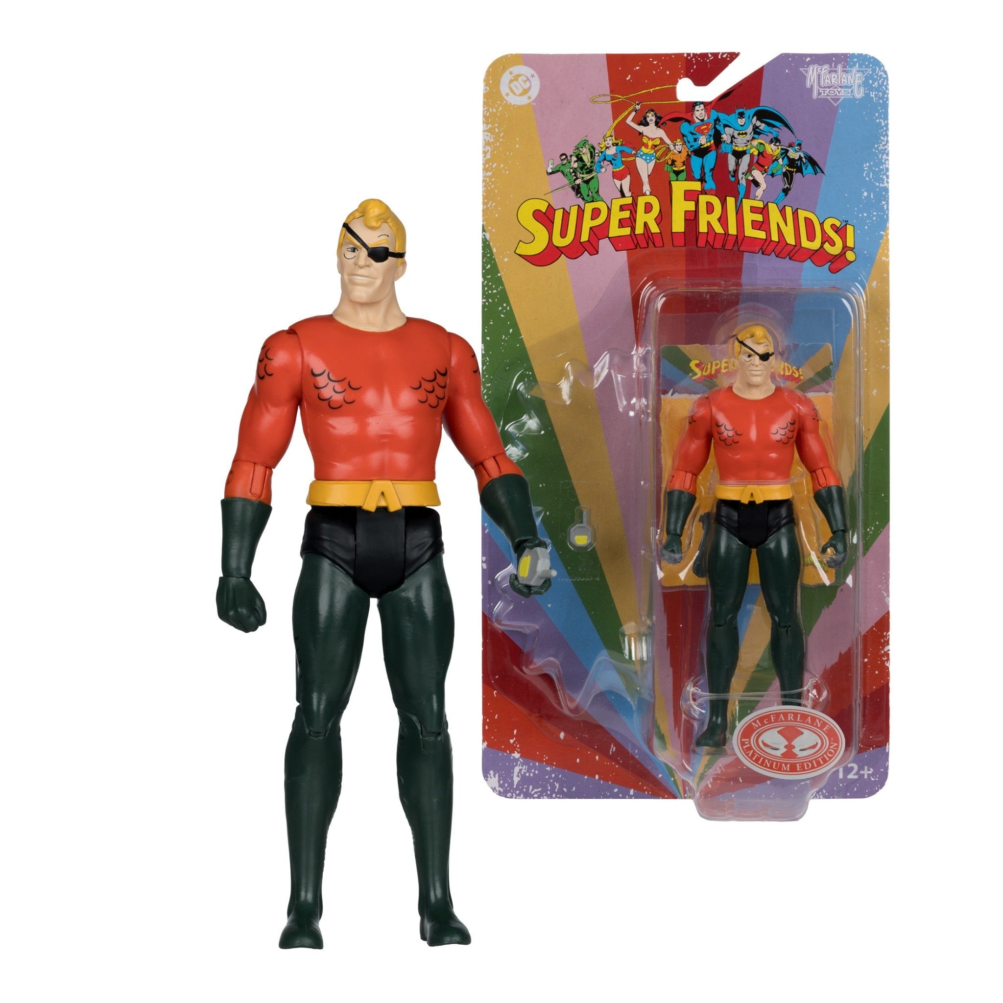 Evil Aquaman (Retro Super Friends) McFarlane 6" Figure [Red Platinum Edition]