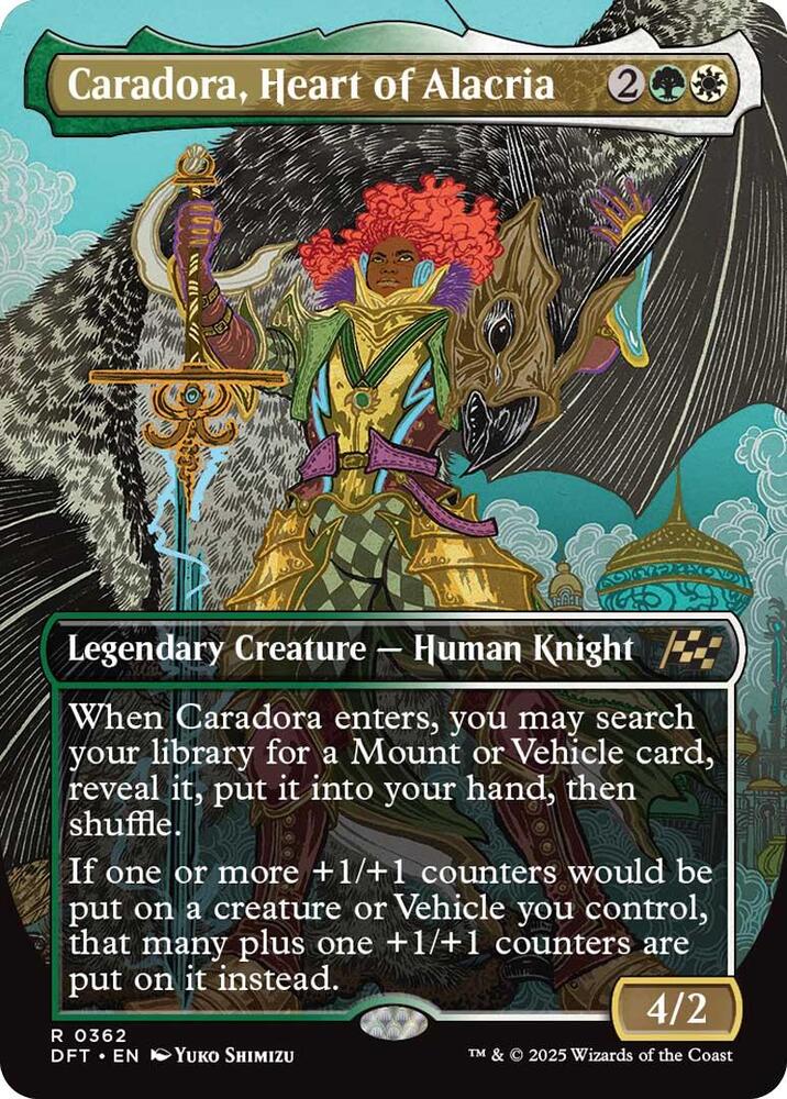 Caradora, Heart of Alacria [Foil] [Borderless] #362 Magic Aetherdrift image 0