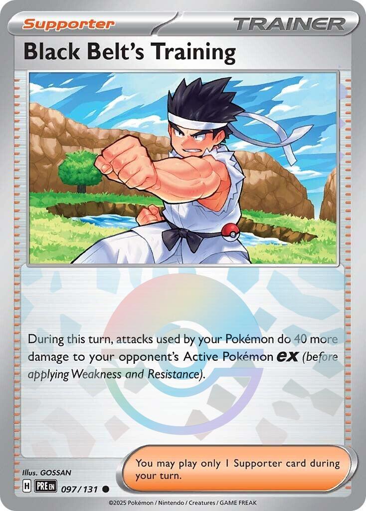 Black Belt's Training [Poke Ball] #97 Pokemon Prismatic Evolutions image 0