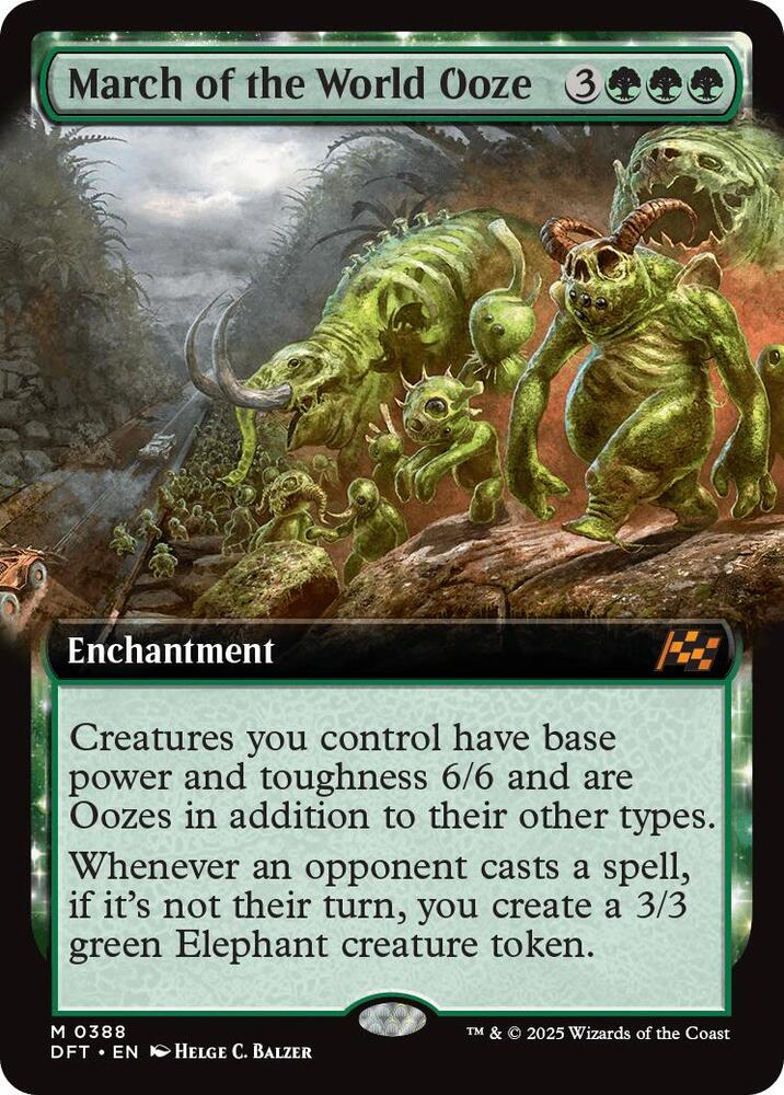 March of the World Ooze [Extended Art] #388 Magic Aetherdrift image 0