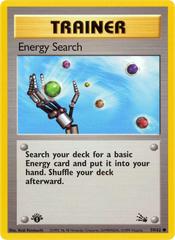 Energy Search [1st Edition] #59 Pokemon Fossil (MP) image 0