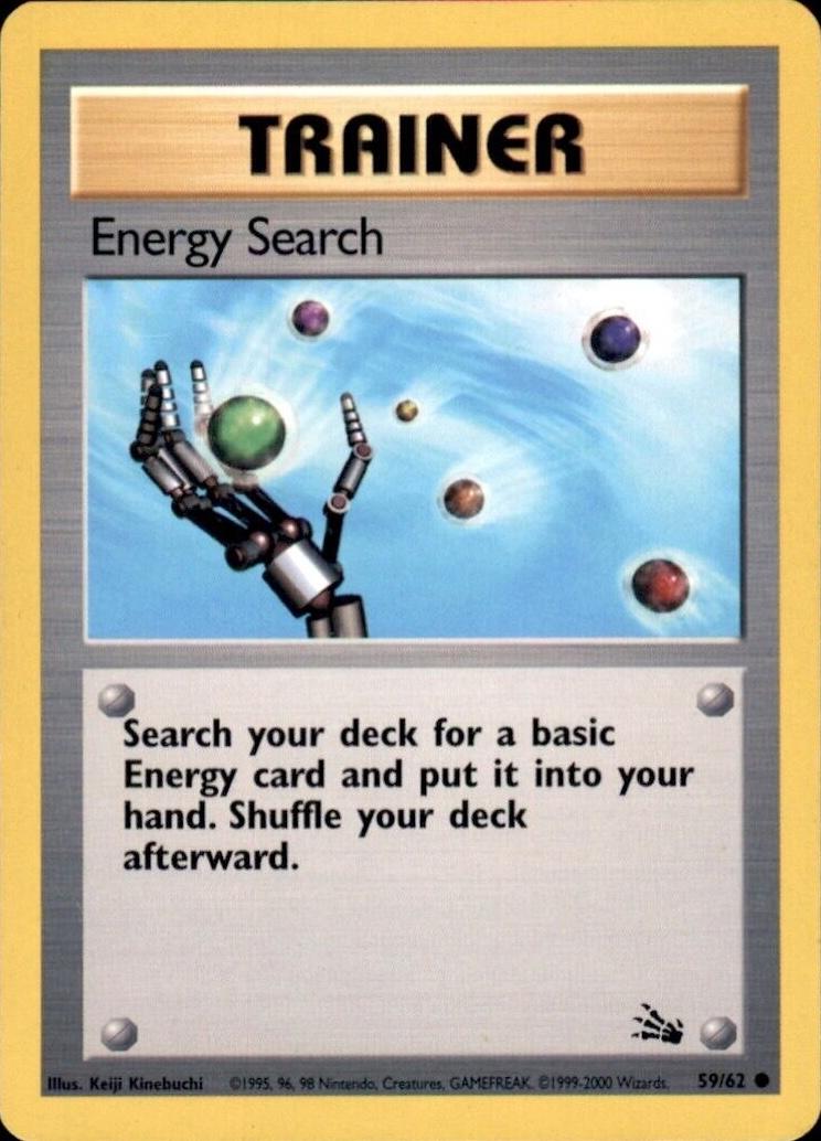 Energy Search #59 Pokemon Fossil (LP) image 0
