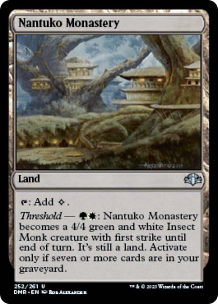 Nantuko Monastery [Foil] #252 Magic Dominaria Remastered image 0